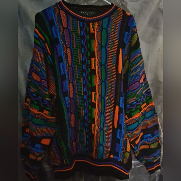 Protege Coogi Style Sweater,  Christine Condition Very Vibrant No Flaws Men's 2X - Picture 3 of 10